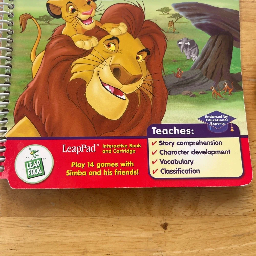 LeapFrog LeapPad LeapStart Pre-Reading Disney The Lion King Book and Cartridge